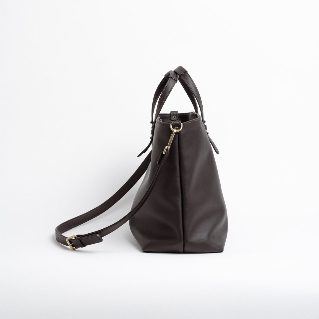 Tote Bag in Dark Brown