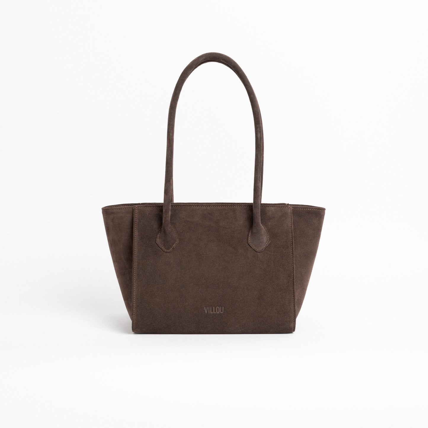 TERRA Tote Bag in Cocoa Suede