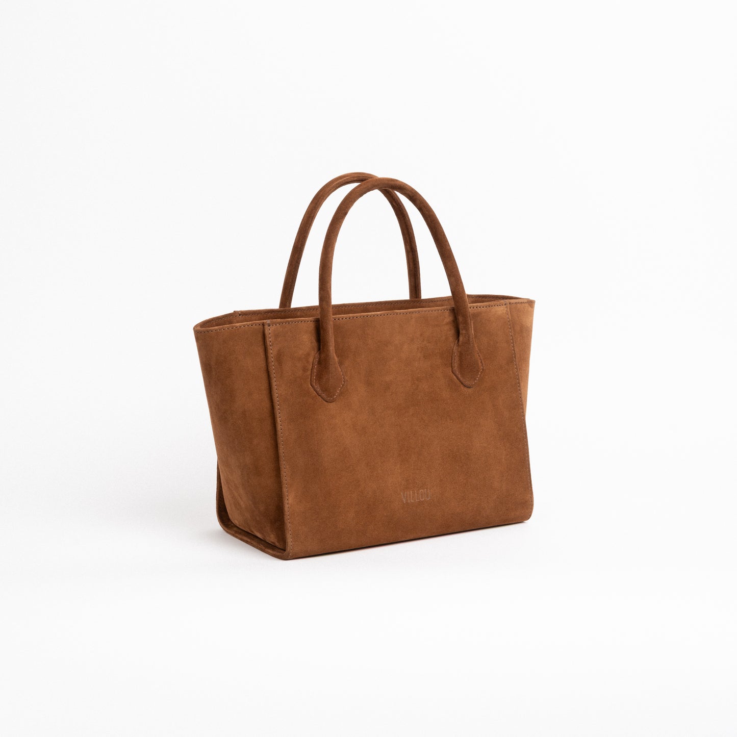 TERRA Tote Bag in Camel Suede