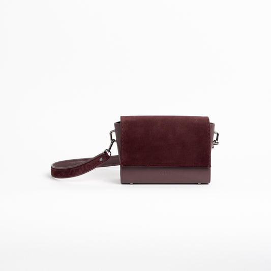 FLOW Shoulder Bag in Burgundy