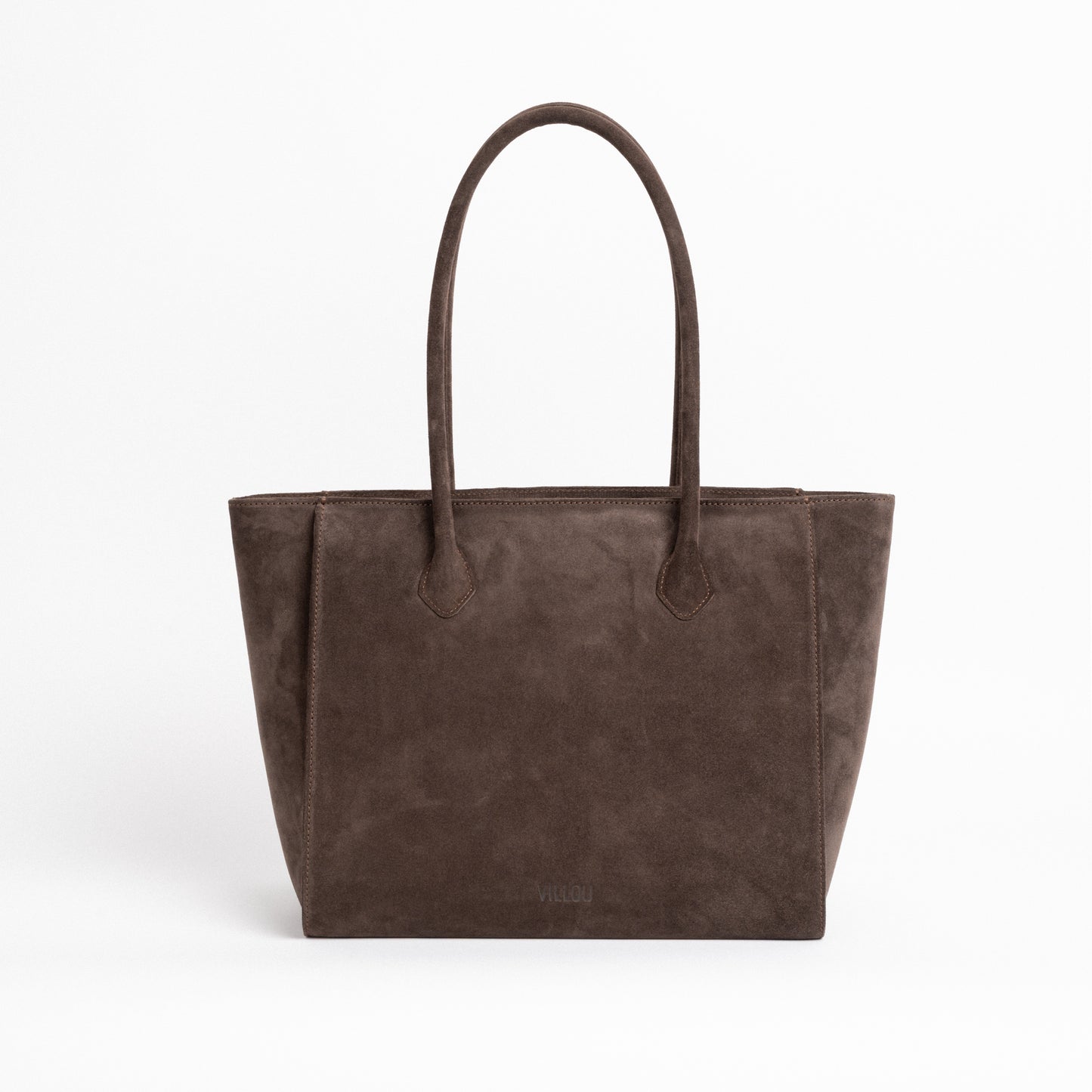 TERRA Tote Bag in Cocoa Suede