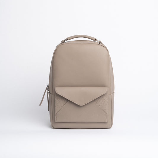 Envelope Backpack in Beige