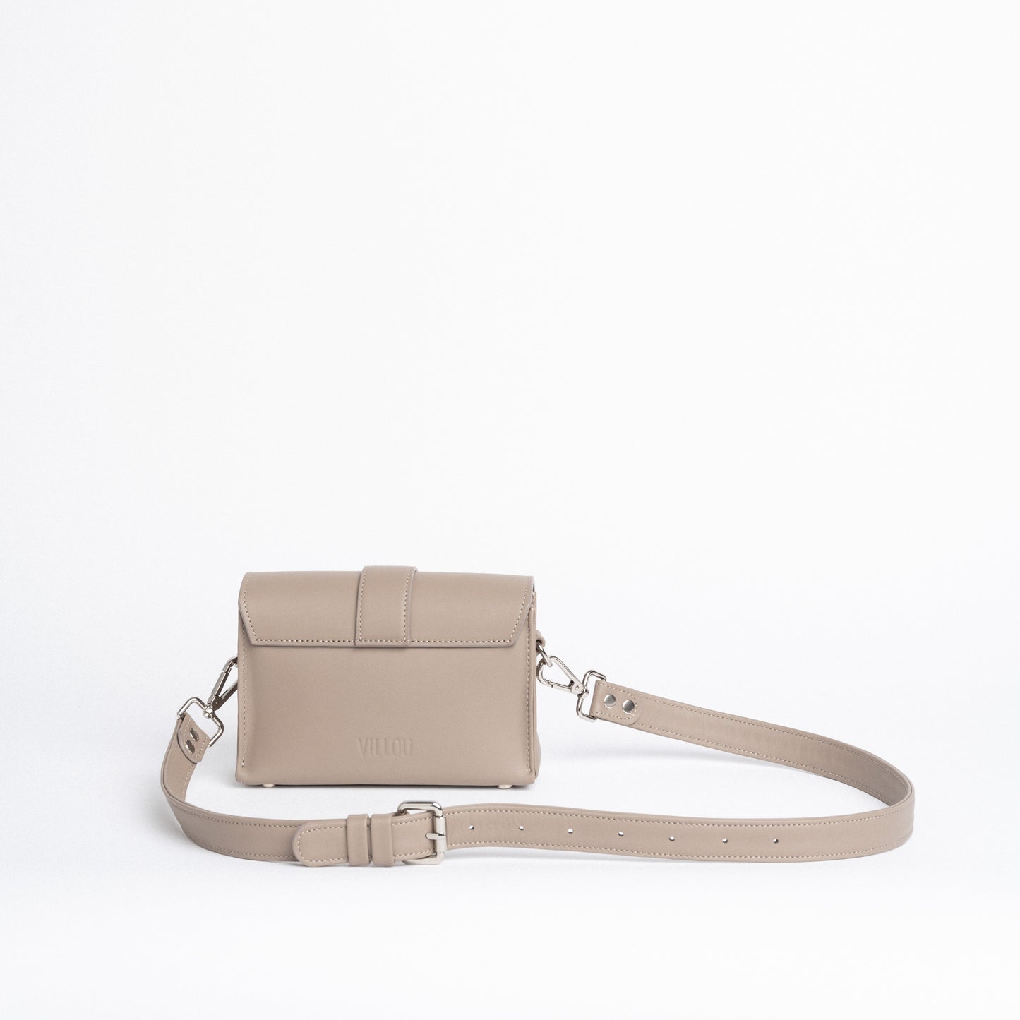 Shoulder Bag with Beige Buckle